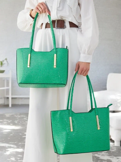 Royalfashion Dvojna torbica iz patenta za ženske z embosiranjem