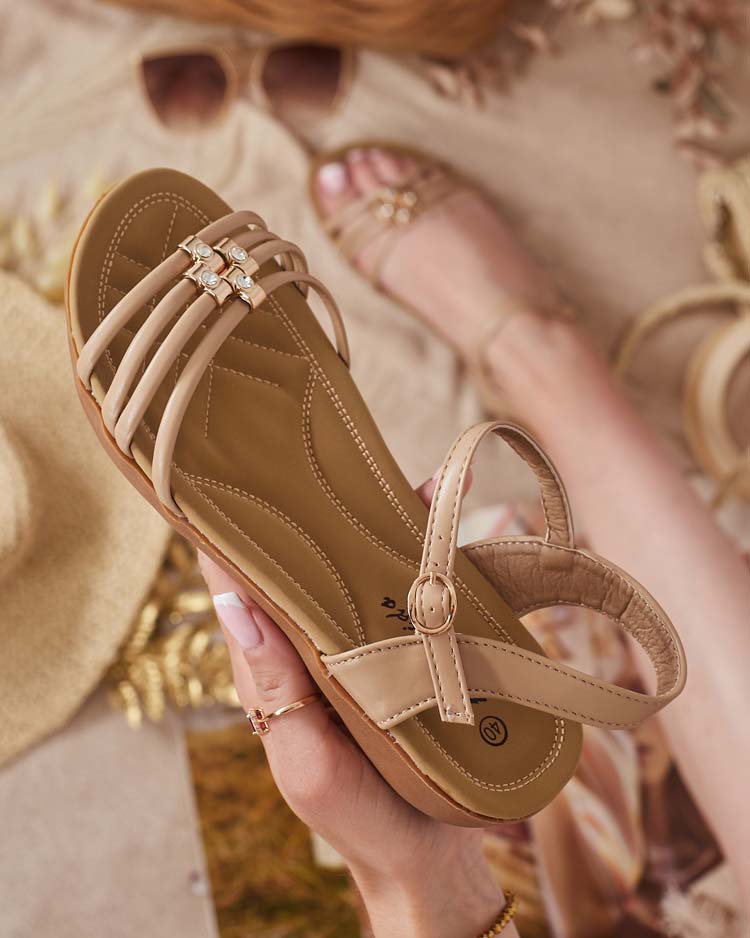 Royalfashion Okrašeni ženski sandali Sun Crusher