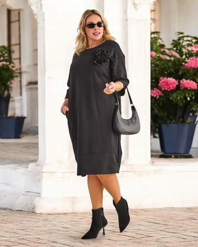 Royalfashion Ženska pletena obleka