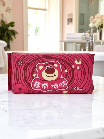 Bombažni vlažni robčki 100 kos.