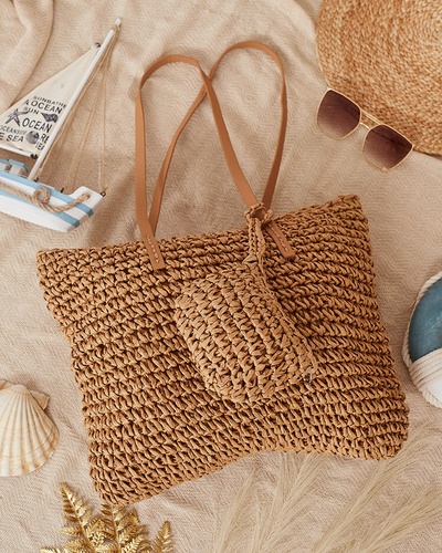 Royalfashion Velika ženska slamnata torbica