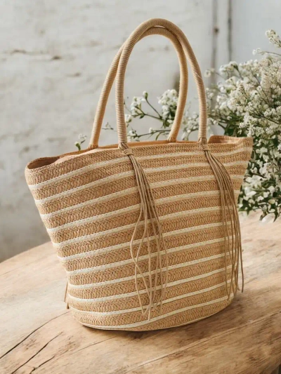 Royalfashion Velika slamnata torba za ženske