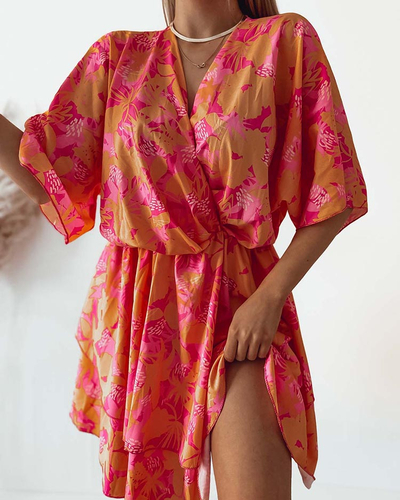 Royalfashion Ženska mini obleka z izvirnim vzorcem