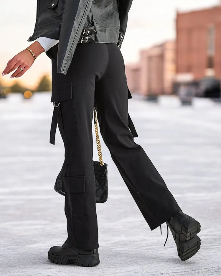 Royalfashion Ženske bojne hlače iz blaga