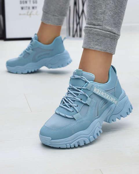 Royalfashion Niebieskie damskie buty sportowe typu sneakersy Evilpo