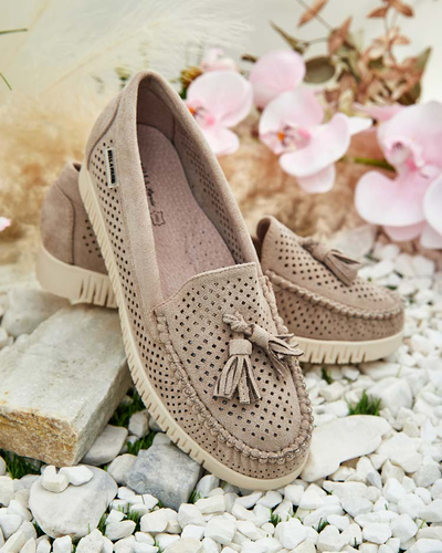 Royalfashion Ženski ažurasti mokasini Molaffa