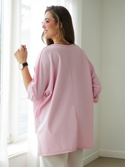 Royalfashion Ženska viskozna bluza z napisi iz diamantev