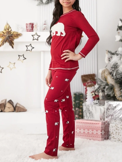 Royalfashion božična bombažna otroška pižama s polarjem