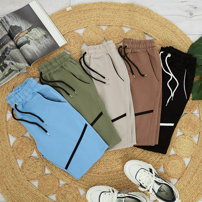 Royalfashion Damskie spodnie dresowe w kolorze niebieskim