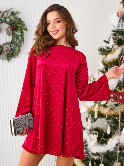 Royalfashion Ženska žametna obleka