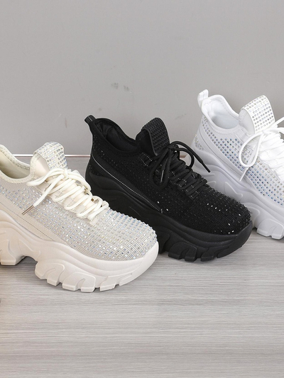 Royalfashion Ženske športne superge s kamenčki Blysco