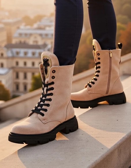 Royalfashion Eco-suede ženske radne čizme Moxox