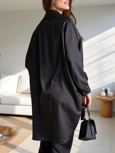 Royalfashion Dolga oversized srajca za ženske