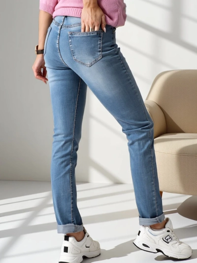 Royalfashion bomba jeans iz bomba tkanine za ženske