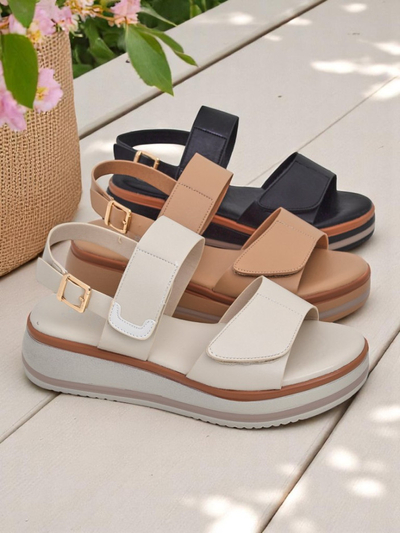 Royalfashion ženski sandali z debelejšim podplatom Tulipp