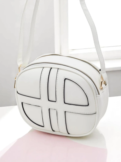 Royalfashion Majhna ženska okrogla torbica iz eko usnja Riva Circle