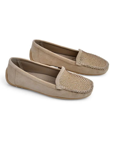 Royalfashion Ženske mokasine z rhinestones Ezuess