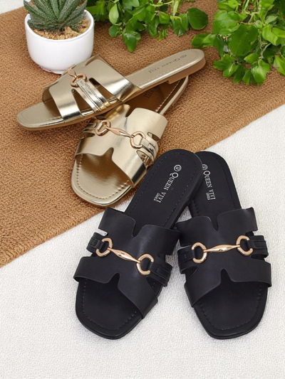 Royalfashion Ženske natikače z ravnim podplatom Lina