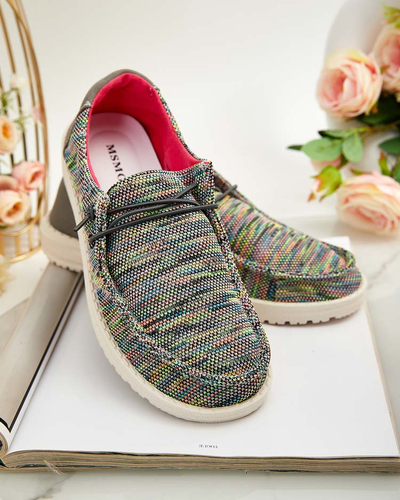 Royalfashion Ženski polpravi čevlji s čipko