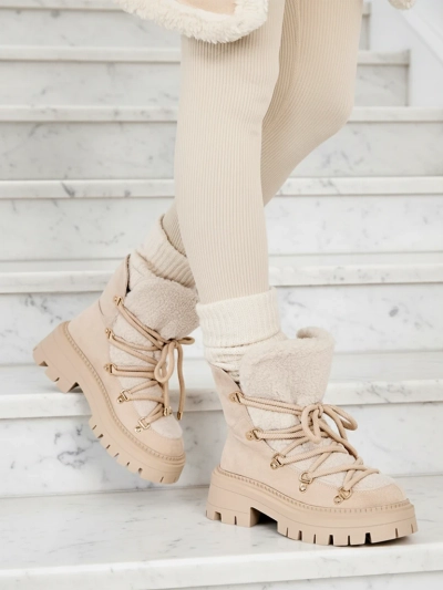 Royalfashion Lozin ženski snežni škornji z vezalkami