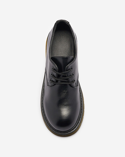 Royalfashion Czarne półbuty damskie Heloso