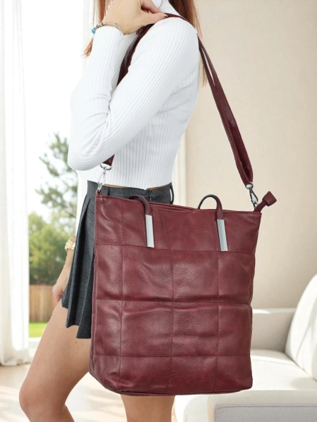 Ženska shopper torba iz eko usnja Tessira