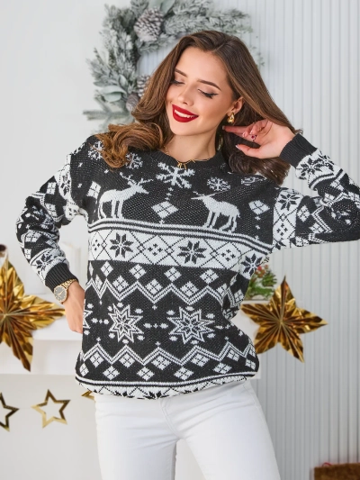 Royalfashion Ženski božični pulover