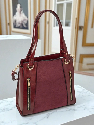 Ženska shopper torba iz eko usnja Silent Raven