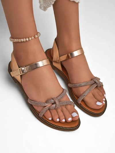 Royalfashion Sandale femrash me zirkone dekorative Bella Shine