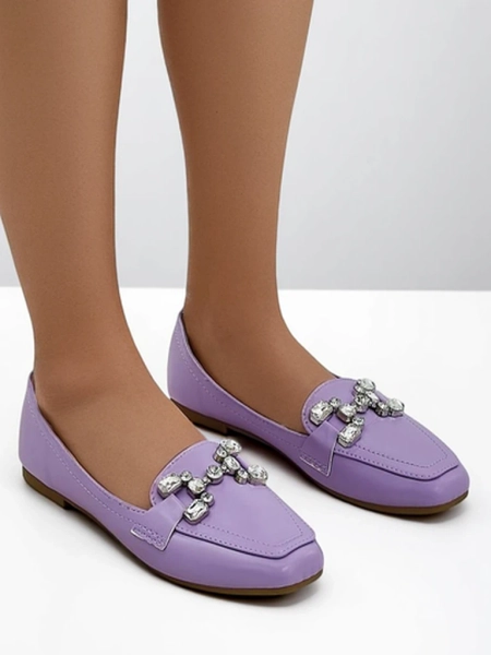 Royalfashion Ženske loaferje z diamanti Lecilla