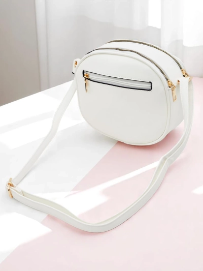 Royalfashion Majhna ženska okrogla torbica iz eko usnja Riva Circle