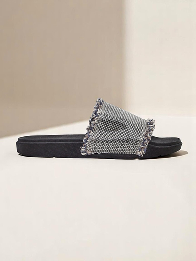 Royalfashion Ženski natikači na ravni podlogi SparkleWalk