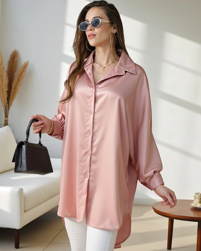 Royalfashion Dolgo oversized srajca za ženske