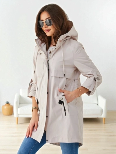 Royalfashion Ženska dolga vetrovka