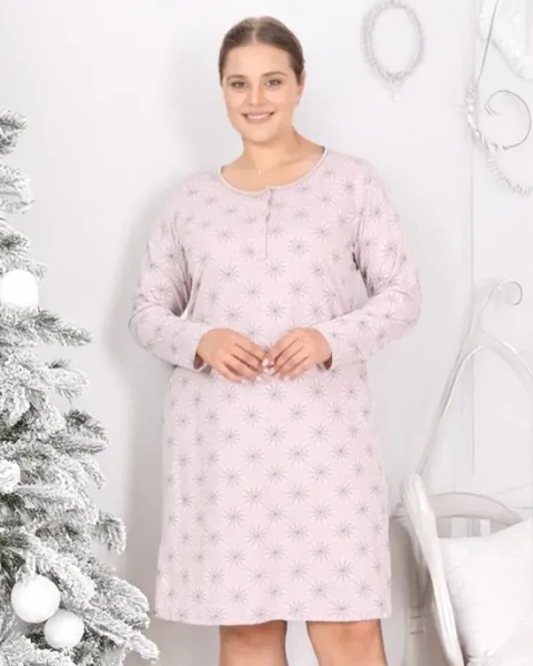 Royalfashion Nightdress za žene s ispisom PLUS VELIČINA