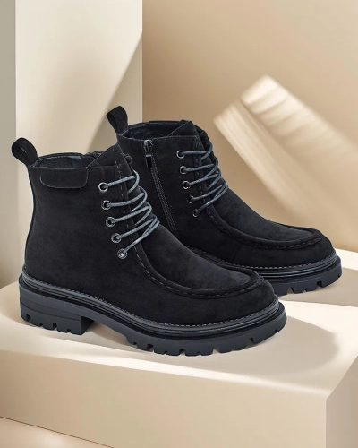 Ženski čizme s vezanjem na čizme Royalfashion Rullose