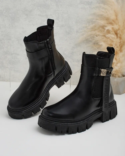 Royalfashion Ženski škornji iz eko usnja Dobinas