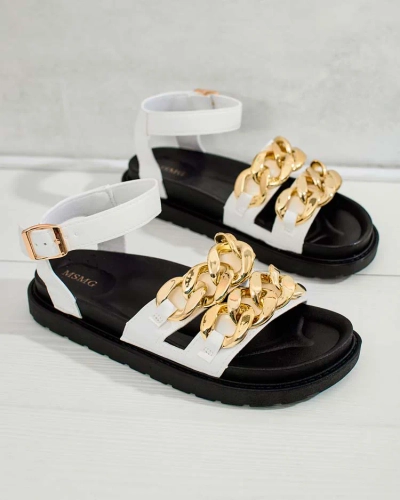 Royalfashion Ženski sandali iz eko usnja Leo