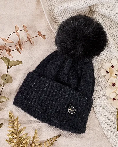 Royalfashion Ženski šešir s pomponom