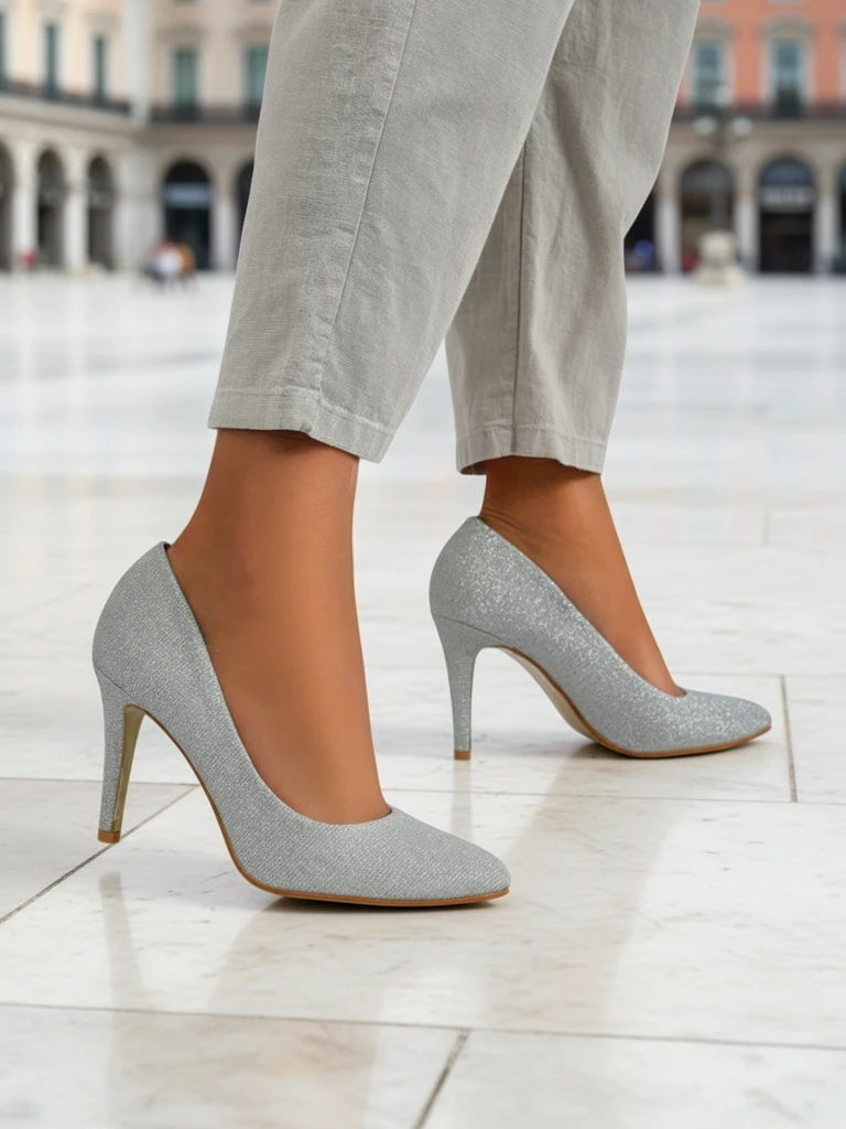 Royalfashion Glitter ženske stiletto pete Enen