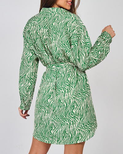 Royalfashion ženska mini obleka z vzorcem a'la zebra