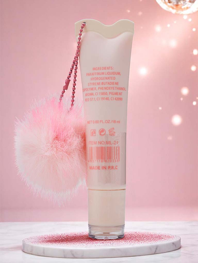 Uspešna manekenka, sijoč sijaj za ustnice, deklica šefica