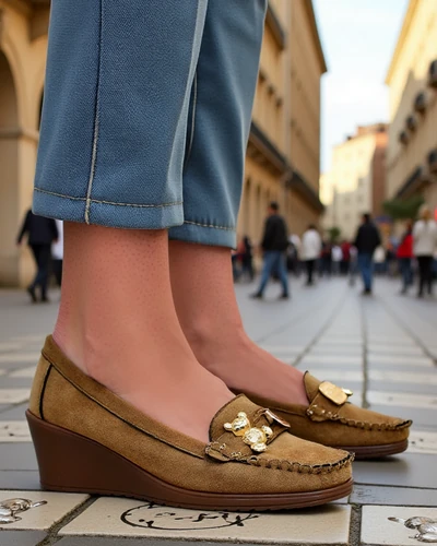 Royalfashion Ženske moccasine na nizkem petu Mollan