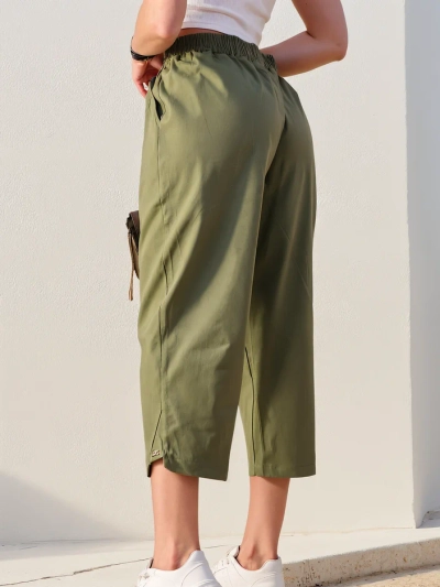 Royalfashion Preproste ženske tkaninske hlače 7/8