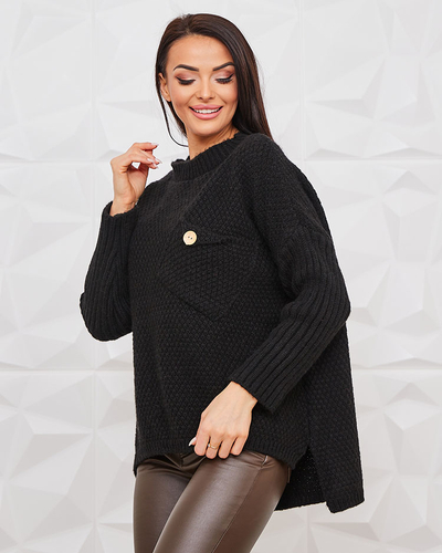 Royalfashion Black Ženski pulover