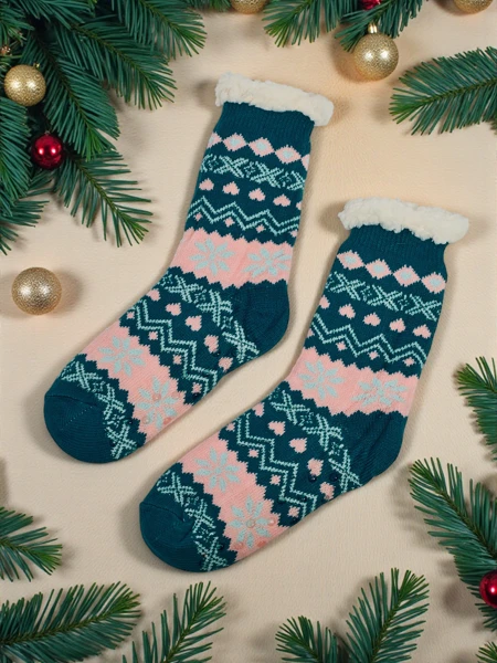 Ogrete praznične ženske nogavice WinterJoy