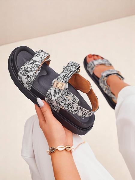 Royalfashion Ženski sandali z Aloe tiskom