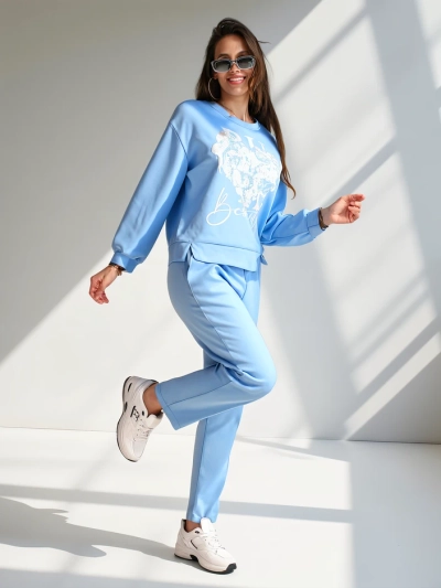 Royalfashion Ženska viskoza set s potiskom