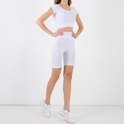 Royalfashion Biały damski komplet sportowy