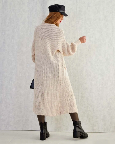 Royalfashion Ženski pleteni pulover s pregrinjalom